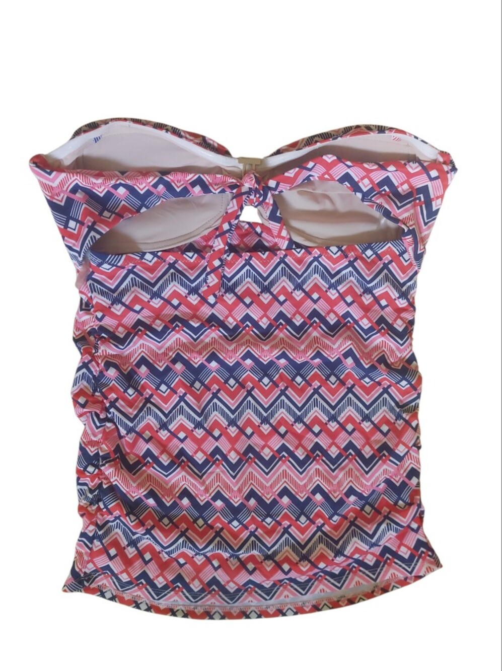 A Pea in the Pod red, white, and blue tankini strapless maternity size S - Picture 4 of 10